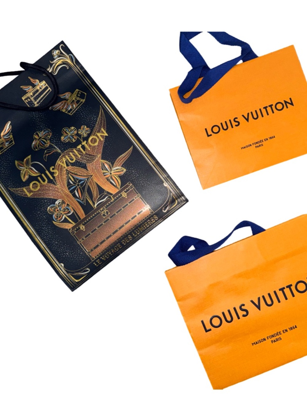 Louis Vuitton Black & Orange Graphic Shopping Tote for Men